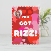 バレンタインポップ・アートのハート シーズンカード (スタンド正面)