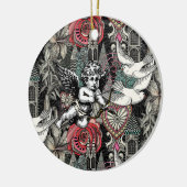 バレンタインマクシマチムコルダーク セラミックオーナメント (左)