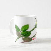 バレンタインマグス独身のバラ コーヒーマグカップ (正面左)