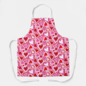 バレンタインミックスハート エプロン (正面)