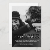 バレンタインミニマリストホリデー 招待状 (正面/裏面)