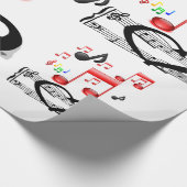 バレンタインミュージシャン包装紙 ラッピングペーパー (角)