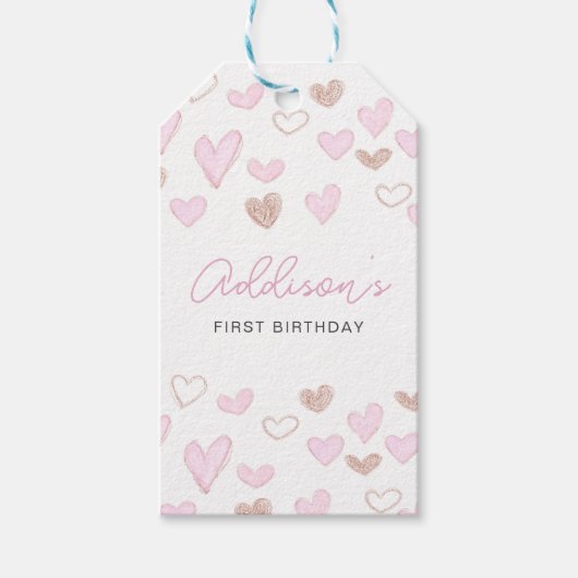 バレンタインメッセージカード ギフトタグ (正面)