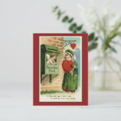 バレンタインメールヴィンテージハートアート シーズンポストカード (スタンド正面)