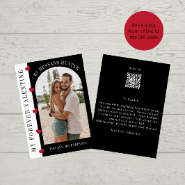 バレンタインモダンの写真QRコードソング シーズンカード