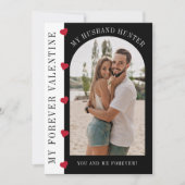 バレンタインモダンの写真QRコードソング シーズンカード (正面)