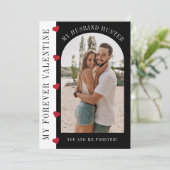 バレンタインモダンの写真QRコードソング シーズンカード (スタンド正面)