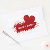 バレンタインユーモアのシール 長方形シール (封筒)