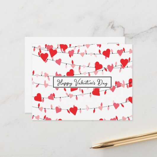 バレンタインライト ポストカード (正面/裏面インサイチュ)