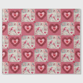 バレンタインラッピング紙 ラッピングペーパー (フラット)