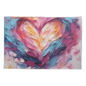 バレンタインラディアントラブハートスプラッシュ 枕カバー (裏面)