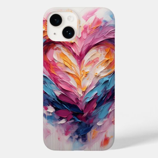 バレンタインラディアントラブハートスプラッシュ Case-Mate iPhoneケース (裏面)
