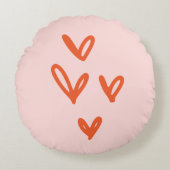 バレンタインラブインスパイアハート ラウンドクッション (正面)