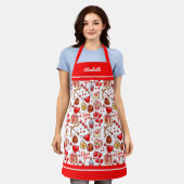 バレンタインラブエプロン エプロン (着用した状態)