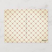 バレンタインラブズターゲットヴィンテージアート ポストカード (裏面)