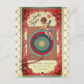 バレンタインラブズターゲットヴィンテージアート ポストカード (正面)