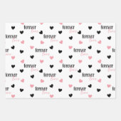 バレンタインラブハートが永遠に私たちを結ぶ ラッピングペーパーシート (正面3)