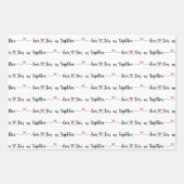 バレンタインラブハートが永遠に私たちを結ぶ ラッピングペーパーシート (正面2)