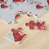バレンタインラブハート ジグソーパズル (側面)