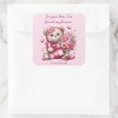 バレンタインラブバラベア スクエアシール (バッグ)