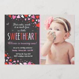 バレンタインラブバースデーパーティー招待状 招待状