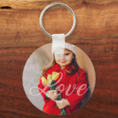 バレンタインラブフォトキープサケ キーホルダー (正面)