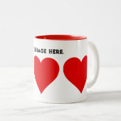 バレンタインラブマカスタマイズグ – ツートーンマグカップ (正面右)