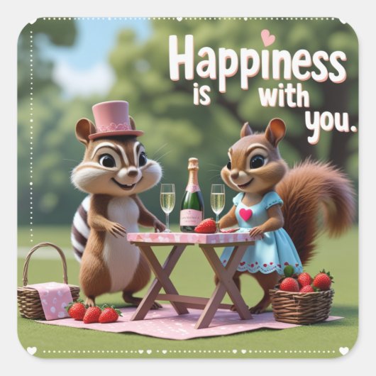 バレンタインラブリス スクエアシール (正面)