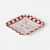バレンタインラブ・イズ・イン・ザ・エア ブライダルシャワー ペーパープレート (傾斜あり)