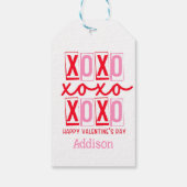 バレンタインラベルモダンバレンタインデー ギフトタグ (裏面)