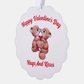 バレンタインリス紙オーナメントカード オーナメントカード (左)