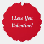 バレンタインリス紙オーナメントカード オーナメントカード (裏面)