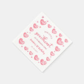 バレンタインリトルスウィートアート誕生日ペーパーナプキン スタンダードカクテルナプキン (角)