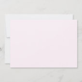 バレンタインリトルスウィートアート1st誕生日の写真 招待状 (裏面)