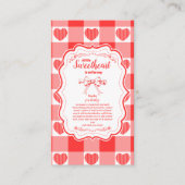 バレンタインリトルスウィートガールブックforベビー エンクロージャーカード (正面)