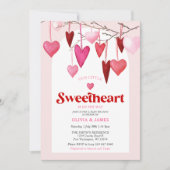 バレンタインリトルスウィートザウェイベビー 招待状 (正面)