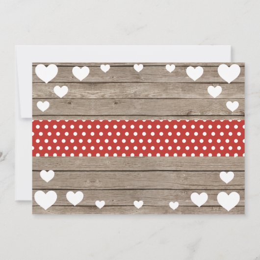 バレンタインリトルスウィートファースト1歳の誕生日 招待状 (裏面)