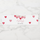 バレンタインリトルスウィートベビーシャワー ペットボトルラベル (シングルラベル)