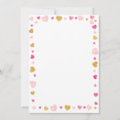 バレンタインリトルスウィートベビーシャワー 招待状 (裏面)