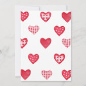 バレンタインリトルスウィートベビーシャワー 招待状 (裏面)