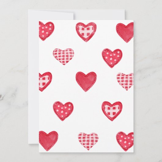 バレンタインリトルスウィートベビーシャワー 招待状 (裏面)