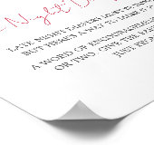 バレンタインリトルスウィート夜遅くおむつ ポスター (角)