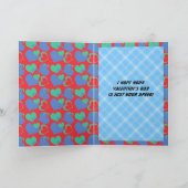 バレンタインレッドレースカーキッズボーイズバレンタインデー シーズンカード (内部)