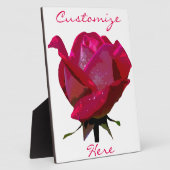 バレンタインレッドローズ フォトプラーク (側面)