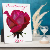 バレンタインレッドローズ フォトプラーク (側面)