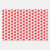 バレンタインレッドローゼラブアンドハート ラッピングペーパーシート (正面3)