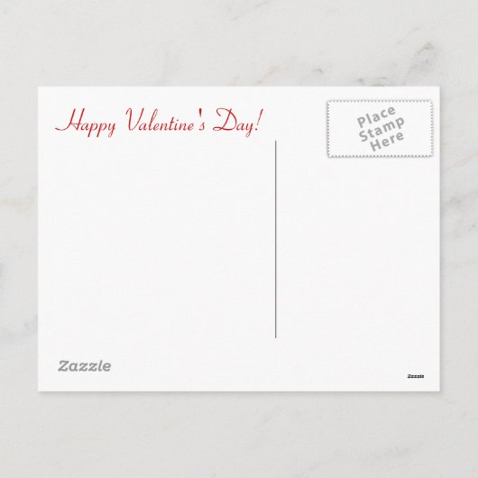 バレンタインレトロのお茶 シーズンポストカード (裏面)