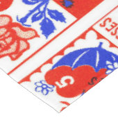 バレンタインレトロラブハグズキュートパターン テーブルクロス (アングル)