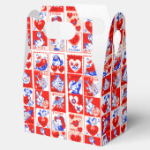 バレンタインレトロラブハグズキュートパターン フェイバーボックス (オープン)