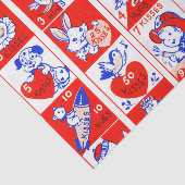 バレンタインレトロラブハグズキュートパターン 薄葉紙 (詳細)